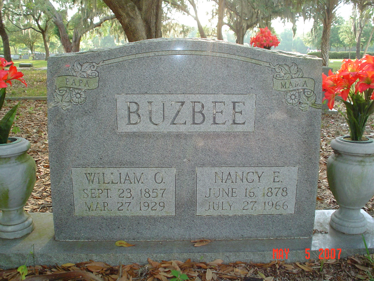 William O. and Nancy Buzbee
